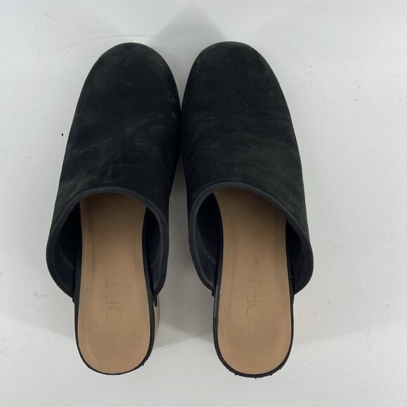 LOFT leather slip on mule Swedish style wooden sole clogs sz 7.5 - Picture 5 of 7